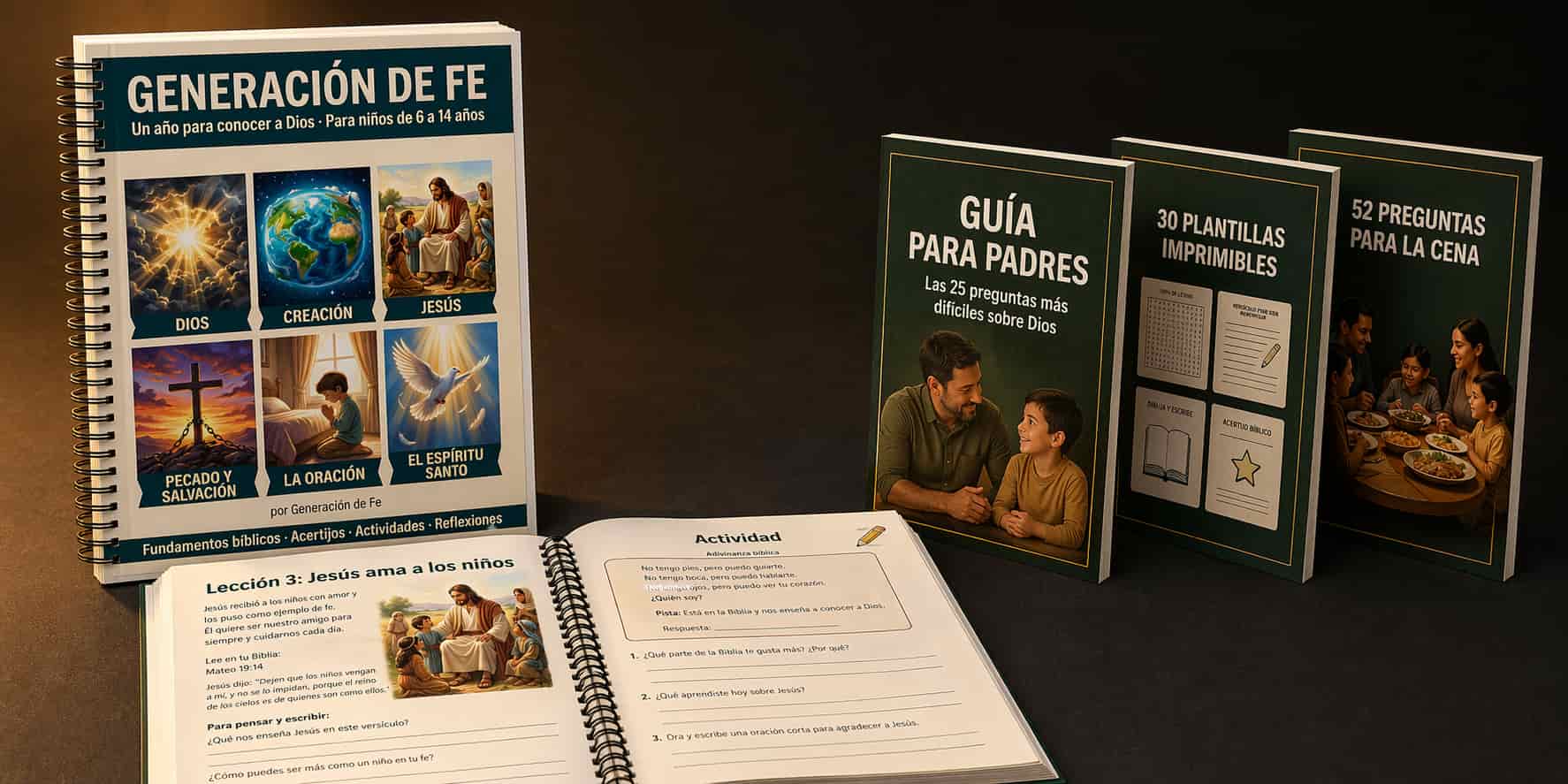 Generación de Fe — libro y bonos